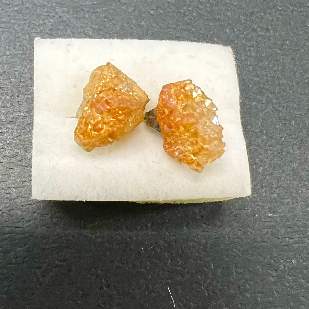 Sterling silver crystal stud earrings